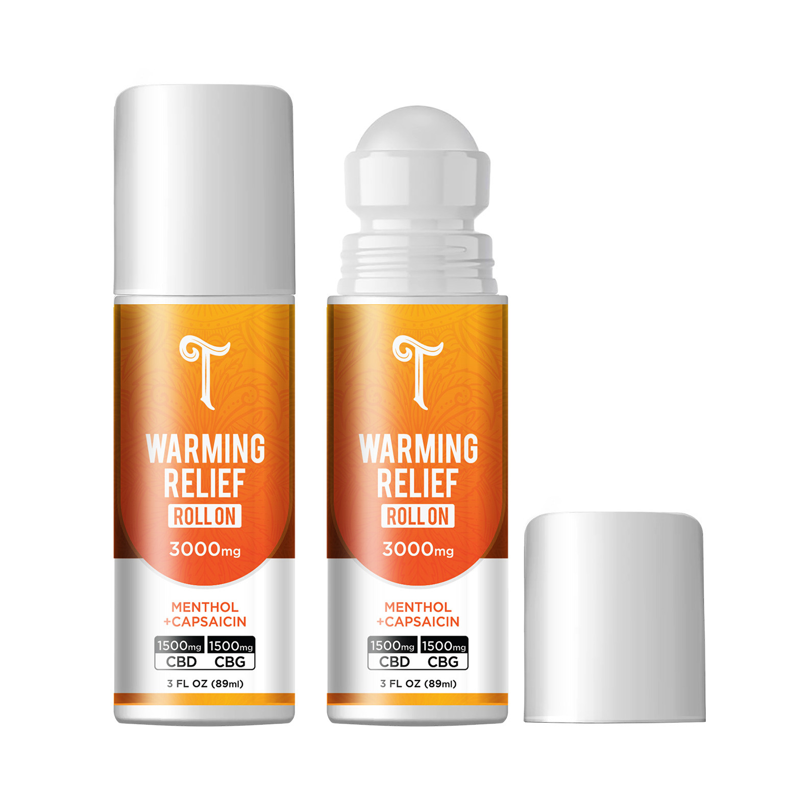 Tillmans Tranquils CBD + CBG Muscle Relief Warming Gel Roll On