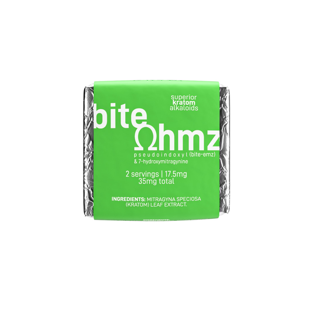 Bite Ohmz 7-Hydroxy Infused Chocolate Square - Calm Leaf
