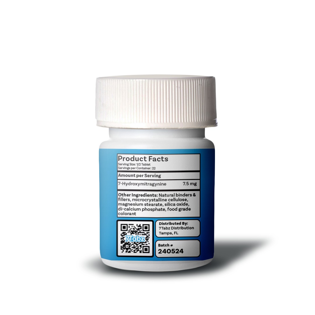 7Tabz 7-Hydroxymitragynine 10 Count 15mg Pure 7-OH Extract Tablets
