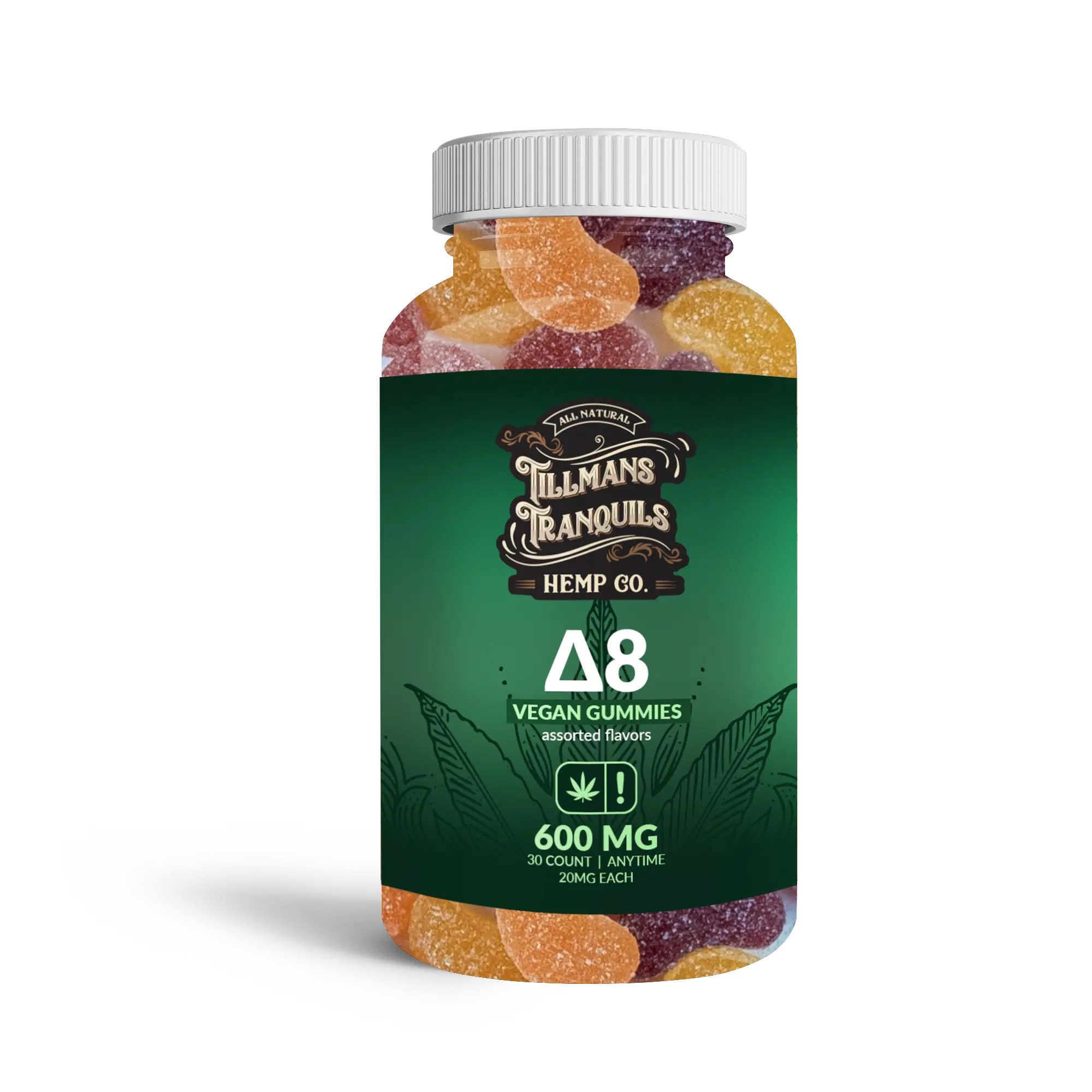 アドミラルアレグル　3枚 チャクラデルフィン　2枚 ダグラジャパニカン　1枚 Tillmans Tranquils Organic Delta 8 THC Gummies - Calm Leaf