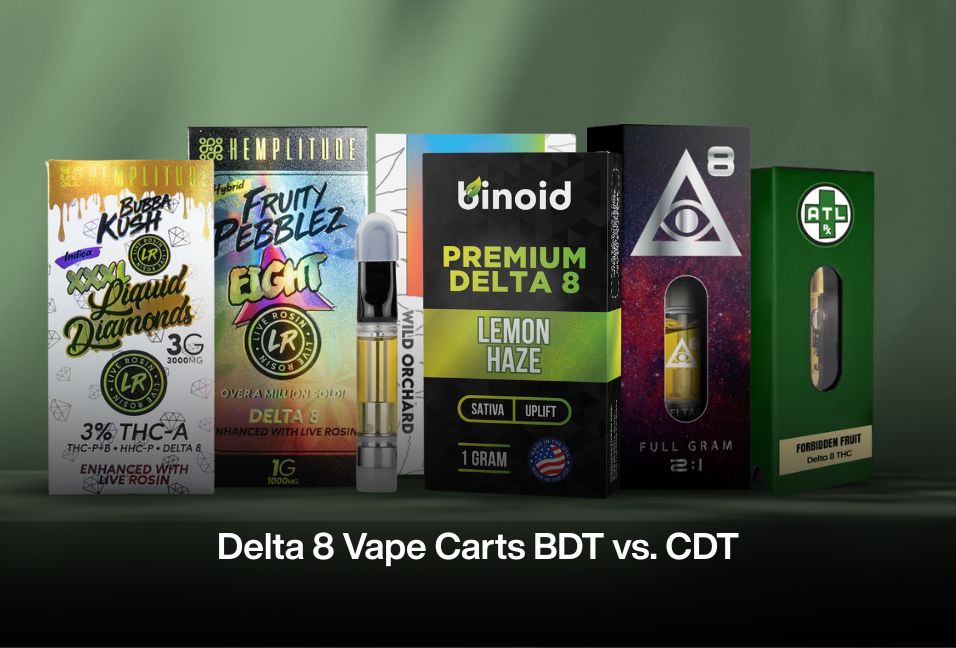 Delta 8 Vape Carts BDT vs. CDT - Calm Leaf