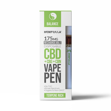 Hempzilla Broad Spectrum Hemp CBD + CBG + CBN Balance