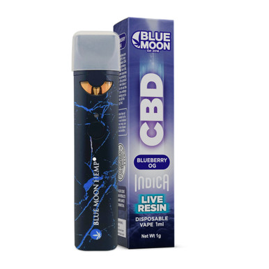 Blue Moon Hemp Full Spectrum Live Resin CBD 1G Disposable Vape Pen