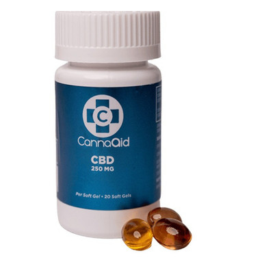 CannaAid CBD Vegan Soft Gels - Calm Leaf
