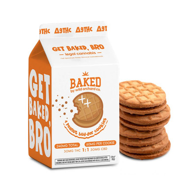 Wild Orchard Baked Delta 9 THC + CBD 1:1 Peanut Bud-der Cookies
