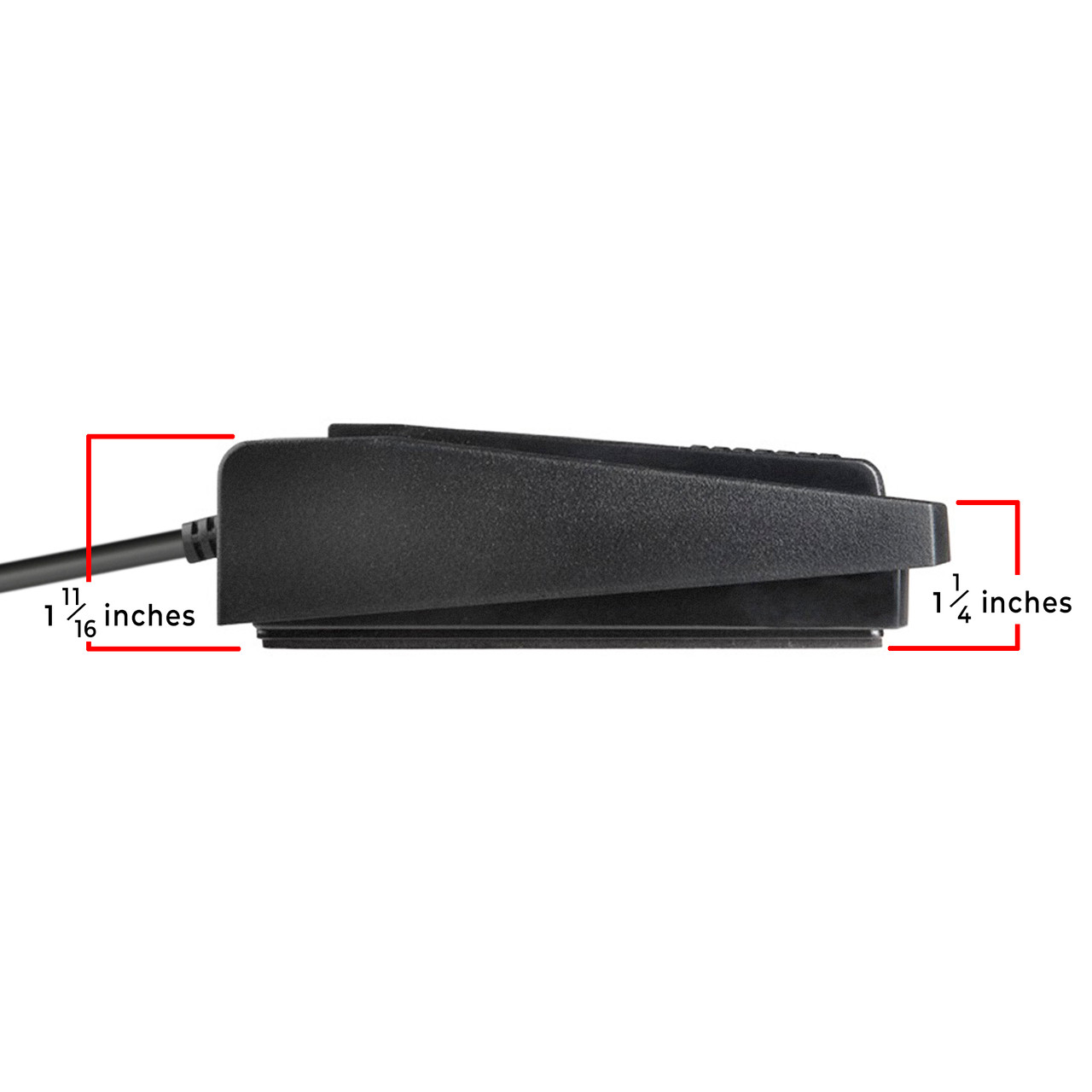 ECS IN-USB-1 USB Foot Pedal for Computer Transcription