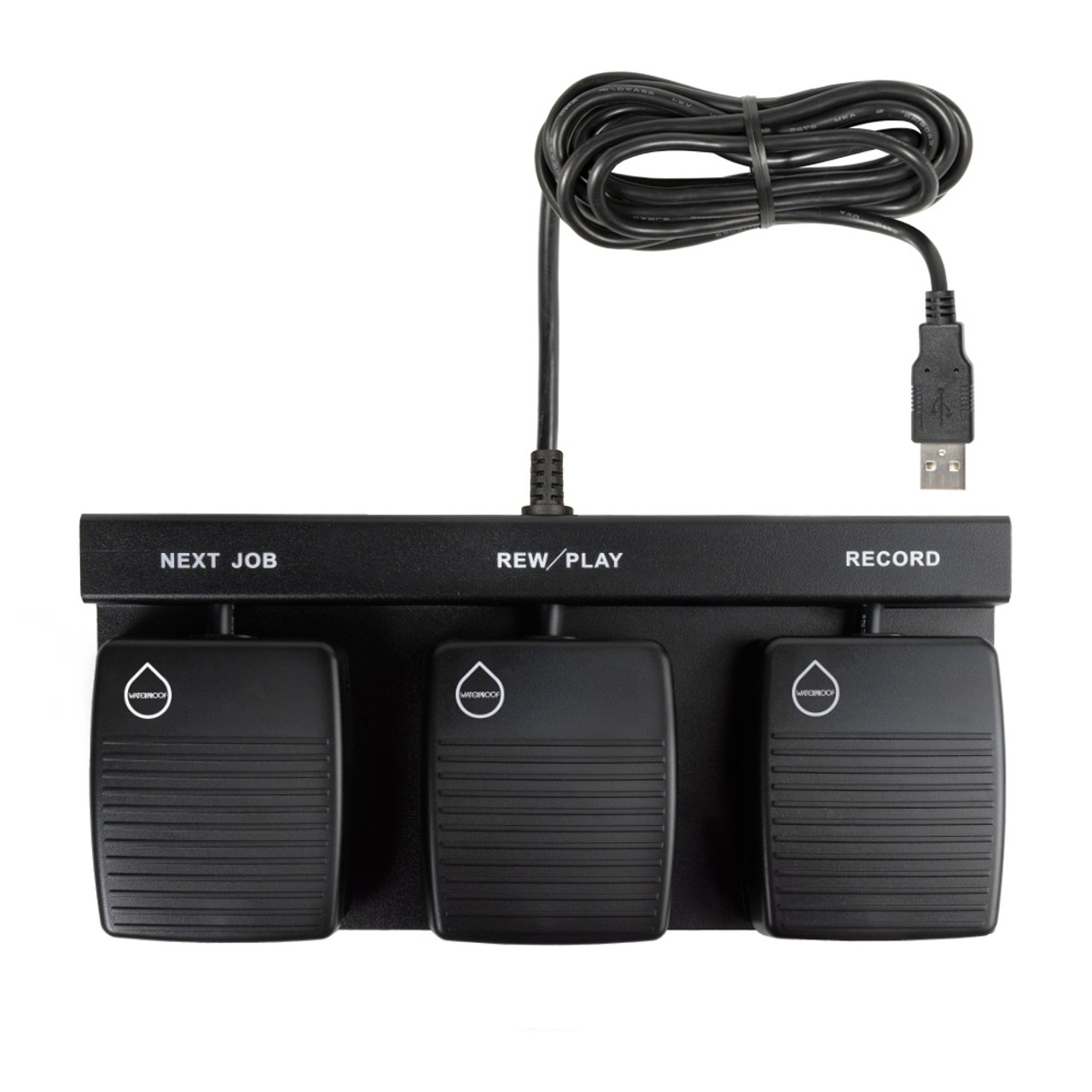 DAC FP-110-USB-W Three Button Foot Pedal (Waterproof)