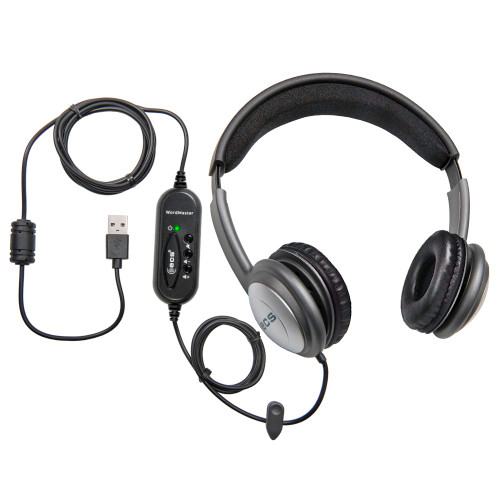 WordSlinger Deluxe Overhead Headset Executive Comm Systems