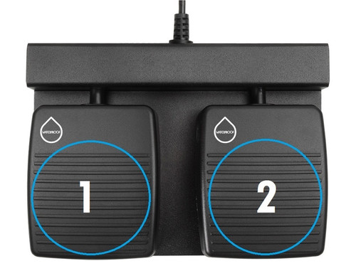 Custom Programmed Keystroke Double USB Water Proof Foot Pedal Control