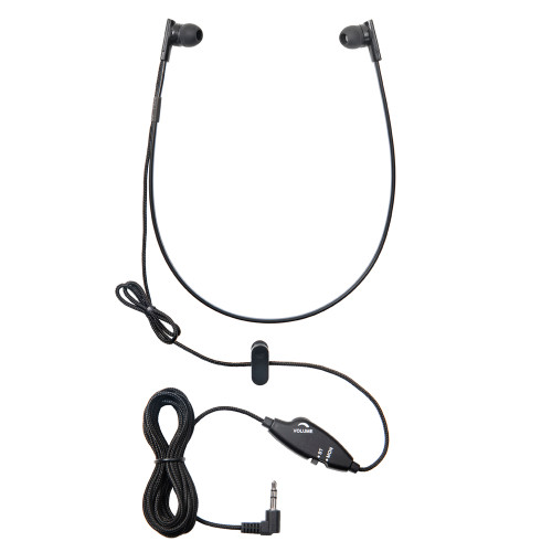WordSleuth Under-chin In-Ear 3.5 mm Transcription Headset – Noise Reduction Angled & Silicone Ear Tips WordSleuth Under-chin In-Ear 3.5 mm Transcription Headset – Noise Reduction Angled & Silicone Ear Tips