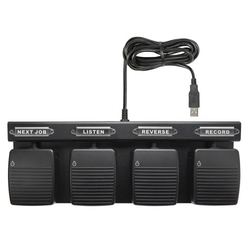 Rad/Path 4 Button Hands Free Waterproof Dictation Foot Pedal for Medical Applications