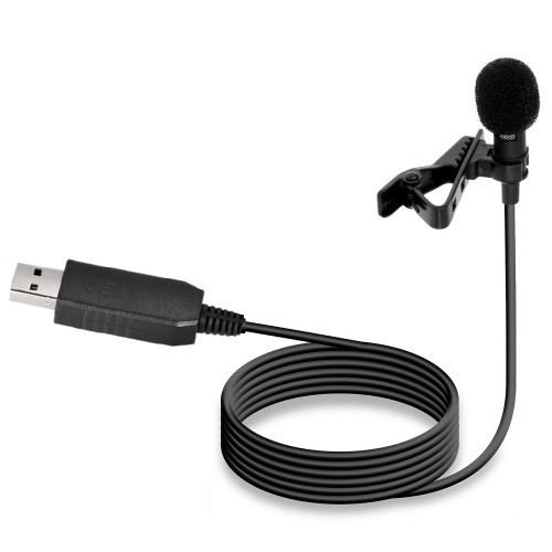 WordTieClip USB Omni-Directional Microphone with 5’ Cable