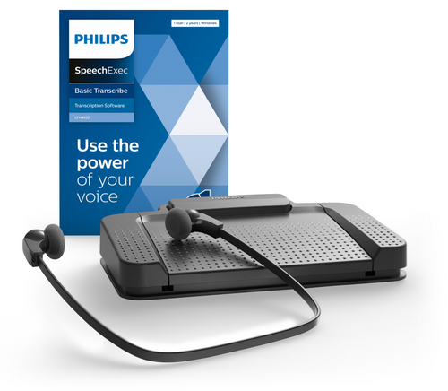Philips LFH7177-06 With SpeechExec Digital Basic Transcription Software 2 Year Subscription Kit
