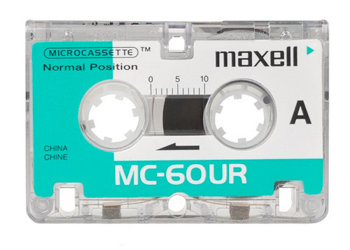 Maxell 3 Pack Microcassette Tapes MC60 MC-60UR Micro Cassettes