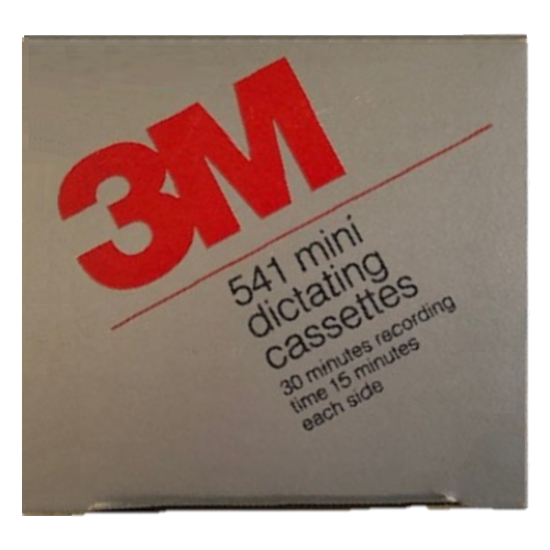 3M 541 30 Minute Mini Cassette Tape - 5 Pack