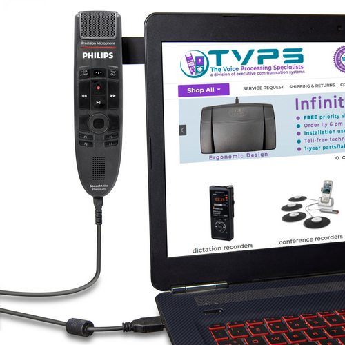 Magnetic Microphone Holder for Laptop or Desktop Monitor Mount Stand compatible with Philips SpeechMike PowerMic III and Olympus Microphones Microphones