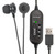 ECS WordSmith Noise Reduction In Ear USB Transcription Headset