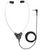 ECS SH-50-SAET 3.5 mm Stetho Style Transcription Headset With Soft Antimicrobial Eartips