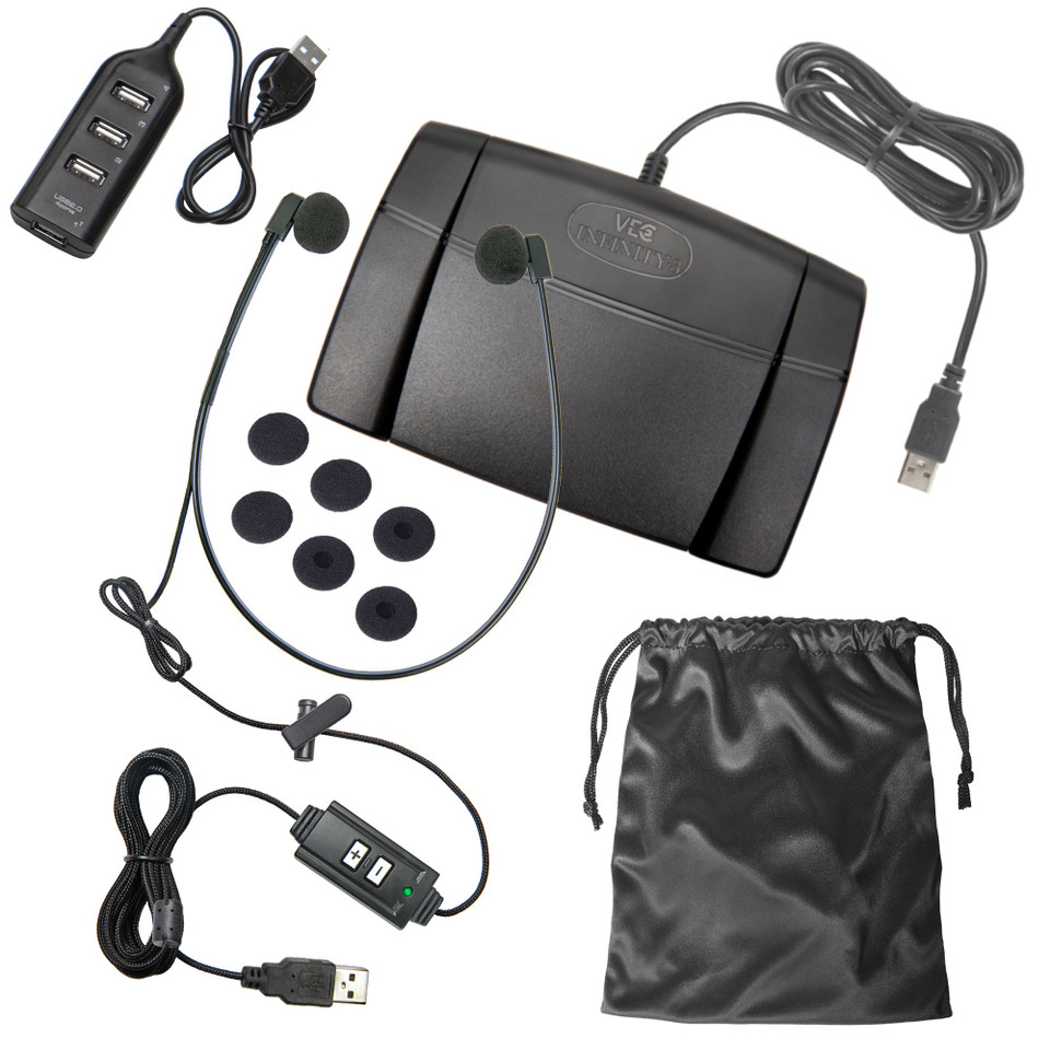 Infinity3 USB Transcription Foot Pedal For Audio Dictation