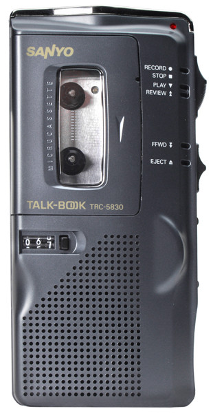 Sanyo Talk-Book Pro TRC-5830 Tape Voice Recorder - Demo