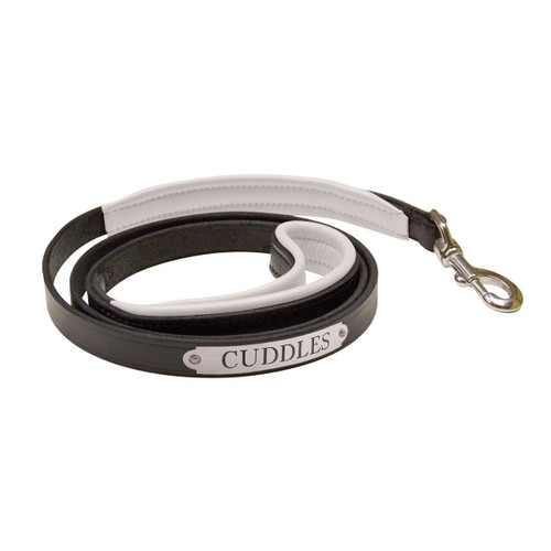 Louis Pup White Monogram Leather Collar & Leash