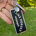 Dapplebay I Like Horses Keychain