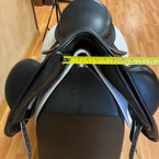 Used PDS Carl Hester Grande II Dressage Saddle 17.5 Inch Medium Wide Tree