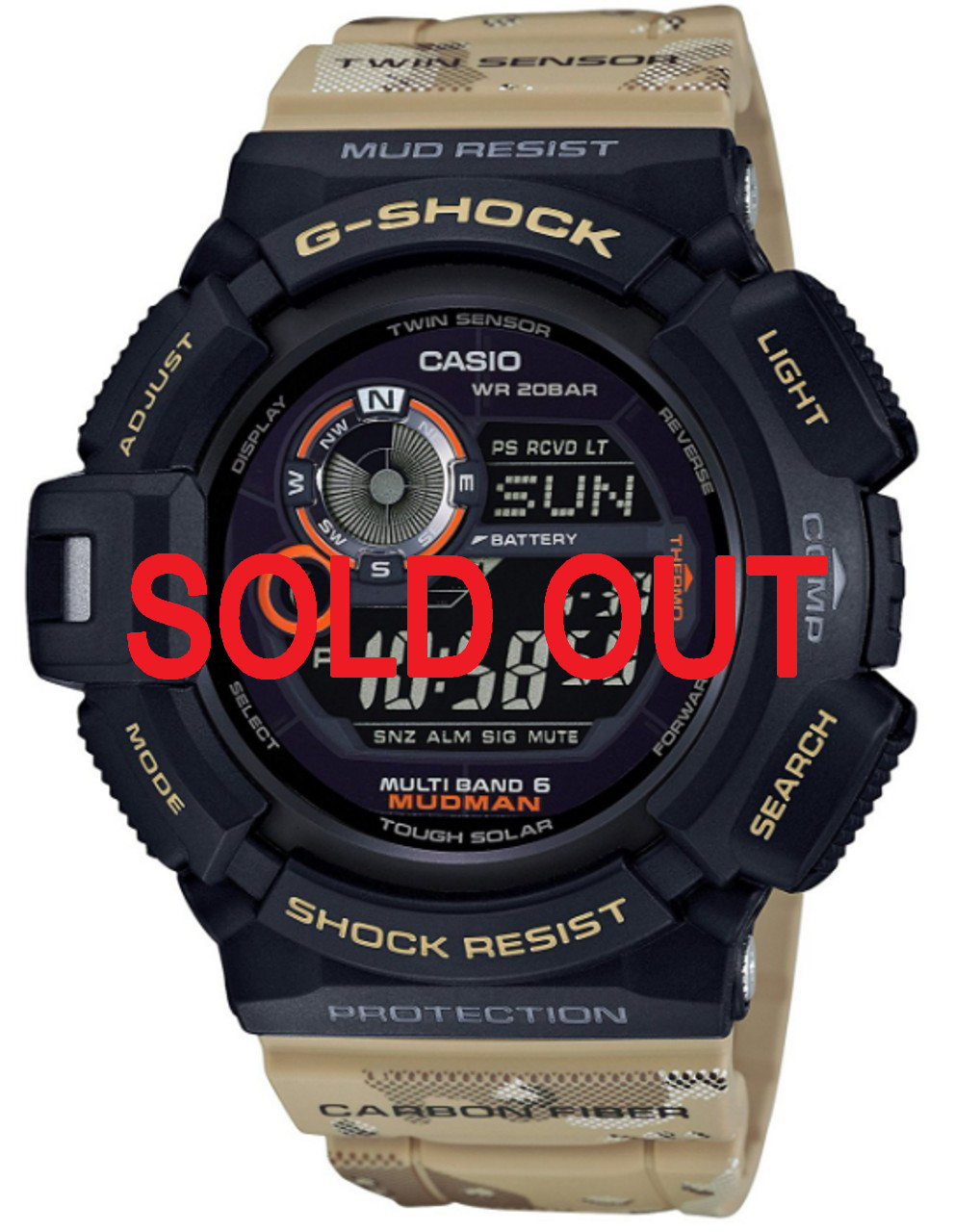 Mudman Master In Desert Camouflage GW-9300DC-1JF - Shopping In