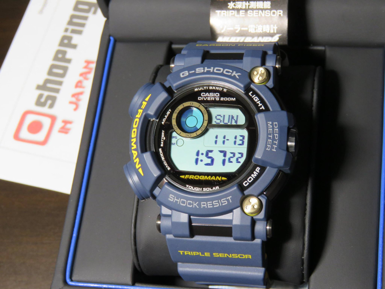 G-Shock Frogman GWF-D1000NV-2JF Master In Navy Blue - Shopping In