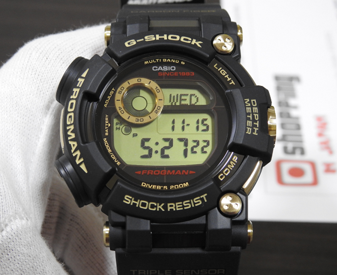 Casio GWF-D1035B-1JR Frogman Gold Tornado 35th Years