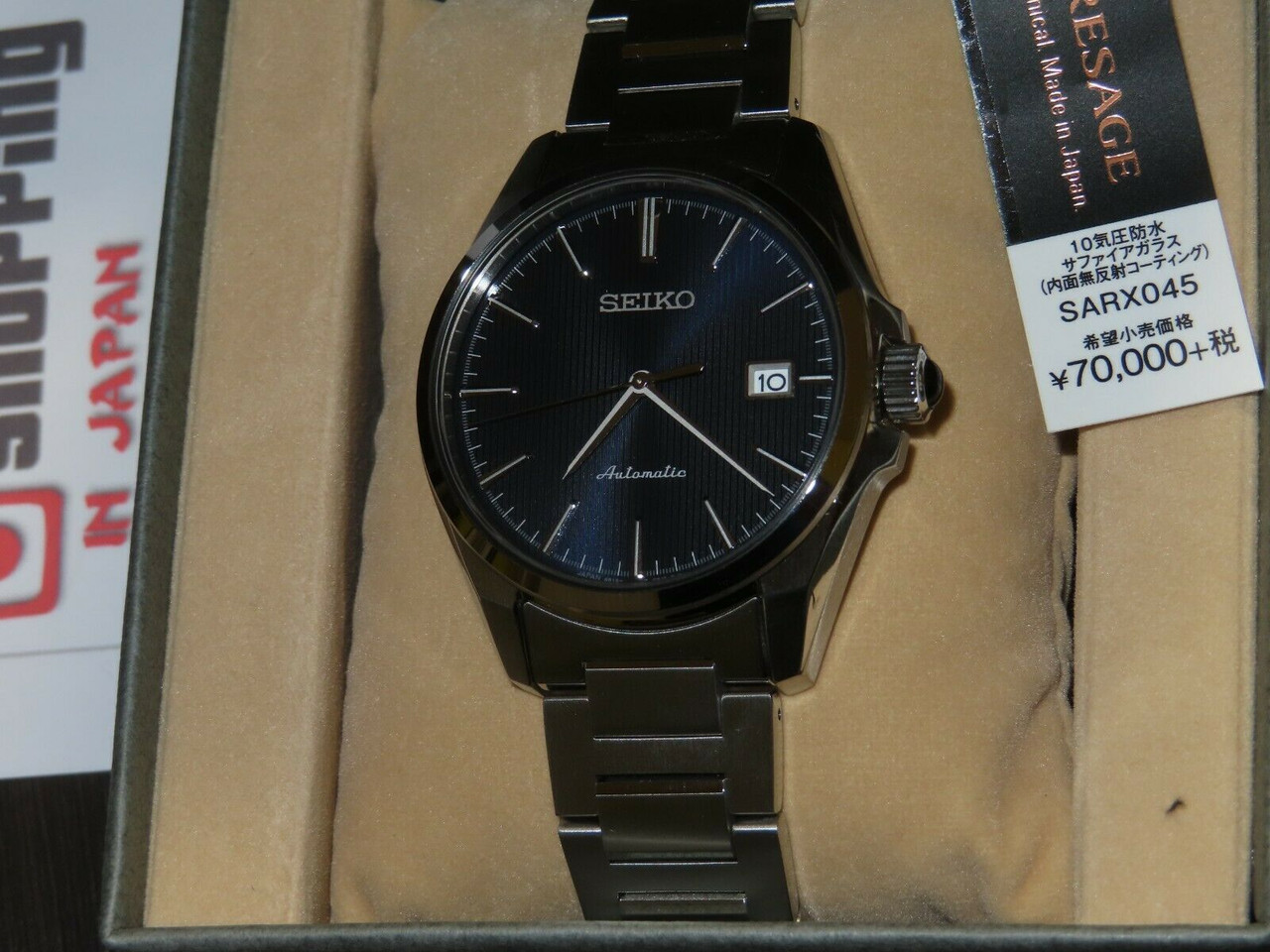 Seiko SARX045 Presage Mechanical Deep Blue Tuxedo Dial