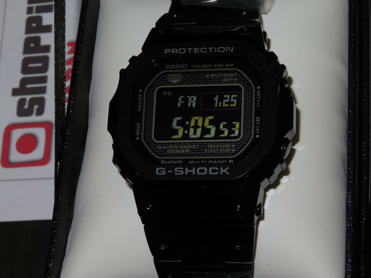 定番品質保証良品 CASIO G-SHOCK Gショック GMW-B5000GD-1JF フルメタル FULL METAL 電波ソーラー SS スクエア ブラック 黒 30011125 TOUGH SOLAR