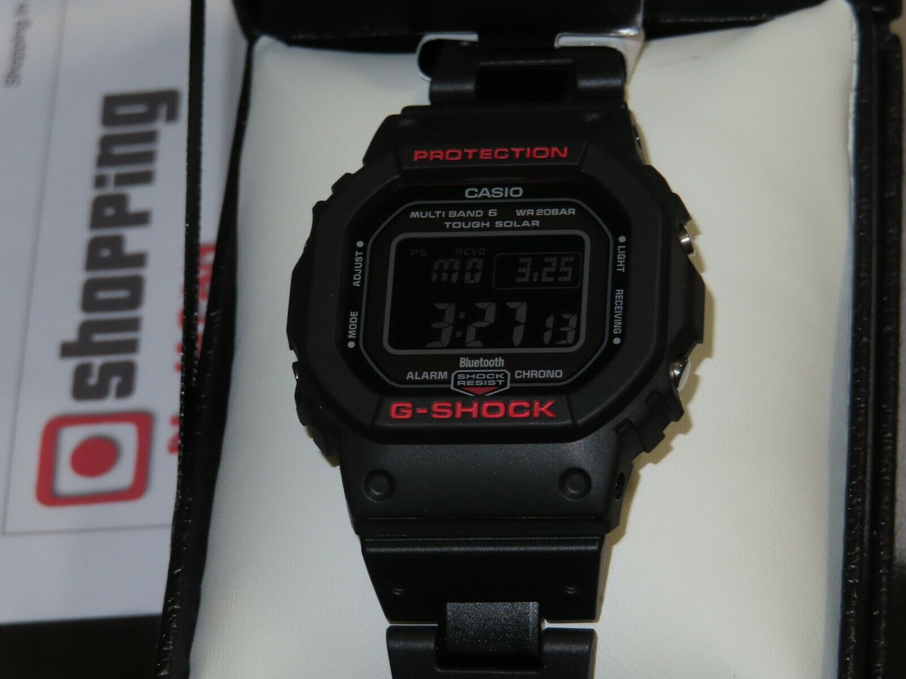 G Shock Black And Red Gw B5600hr Heritage Series