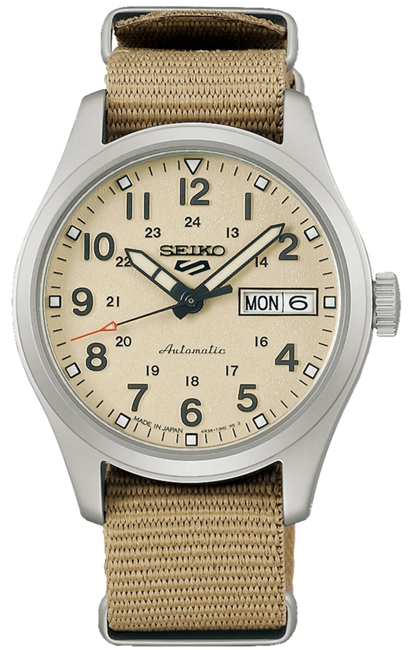 Seiko 5 Beige Desert Kit Midfield SRPJ83 | SBSA199 (JDM Edition Kanji)