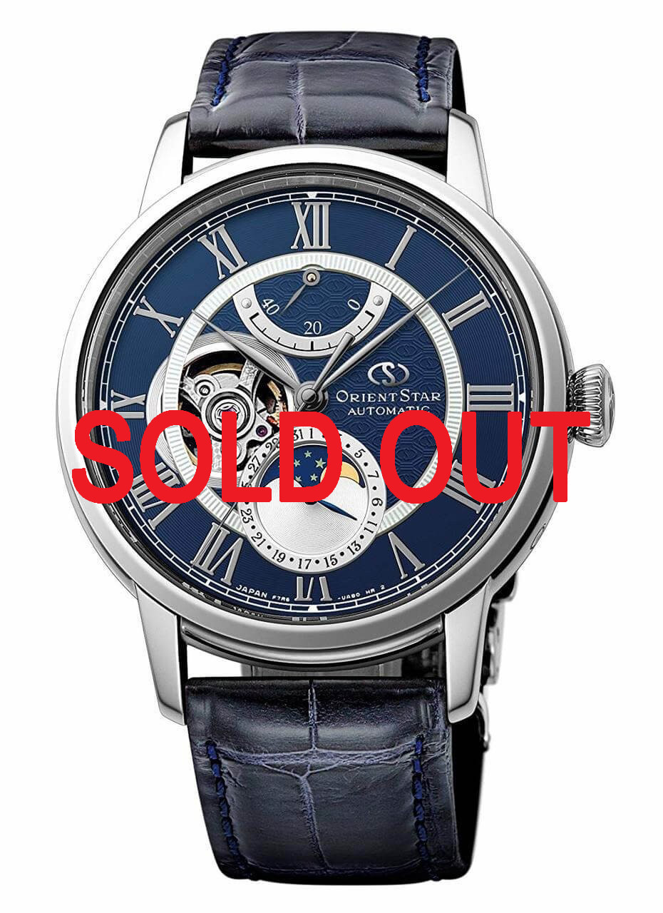 Orient Star Moonphase Blue RK-AM0002L