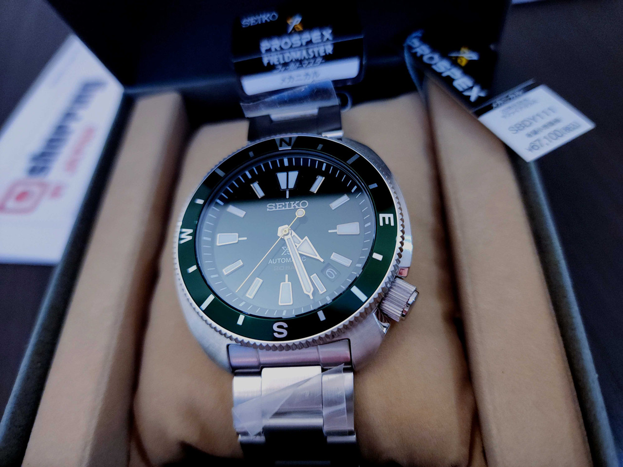 Seiko Land Tortoise Green Face SBDY111 (Japan version)