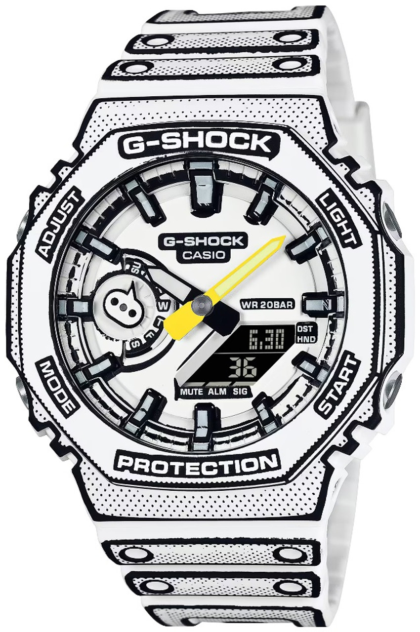G-Shock Manga Theme Series White GA-2100MNG-7AJR