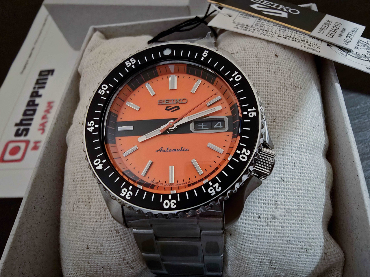 Seiko 5 Orange Double Hurricane SRPK11 | SBSA219 (JDM with Kanji)