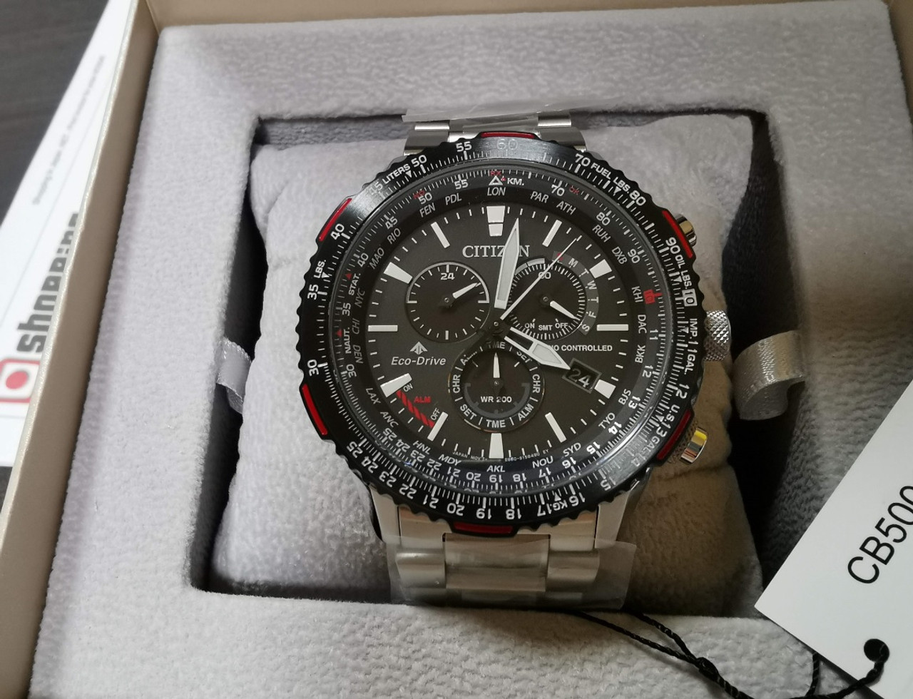 Citizen Promaster Sky Chrono Radio Wave CB5001-57E | Black Dial