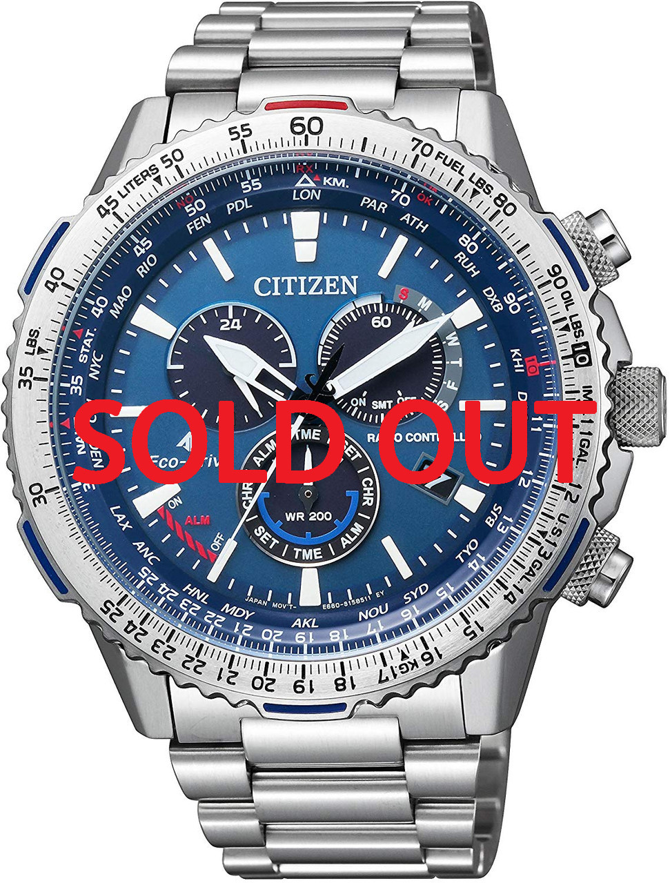Citizen Promaster Sky Pilot Radio Controlled CB5000-50L