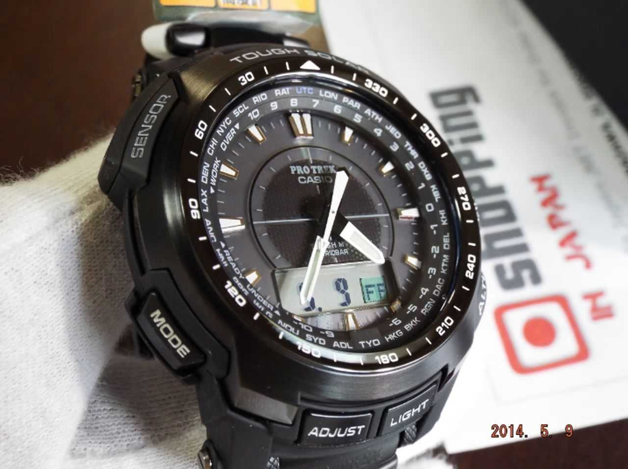 純正買取売約済み　PROTREK PRW-5100YT-1JF ブラックチタンリミテッド 時計