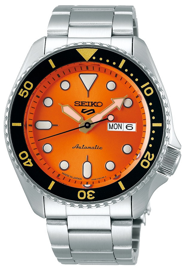 Seiko 5 Orange Made In Japan Kanji SBSA009
