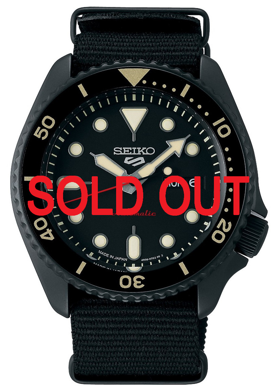 Seiko 5 Sports Black Japan Special Edition SBSA101