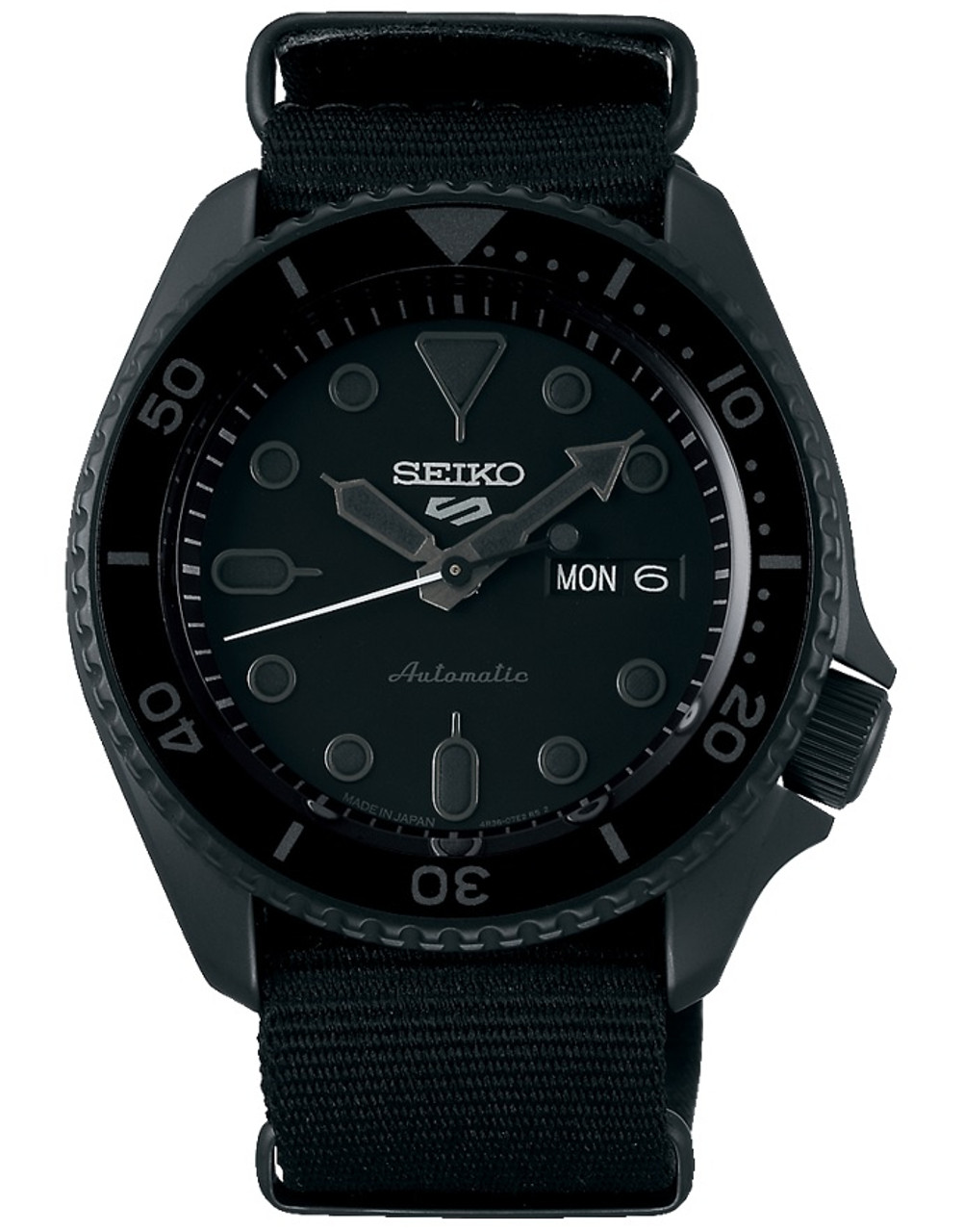 Seiko 5 Sports Black Made In Japan Kanji Wheel Sbsa025 Shopping In Japan Net