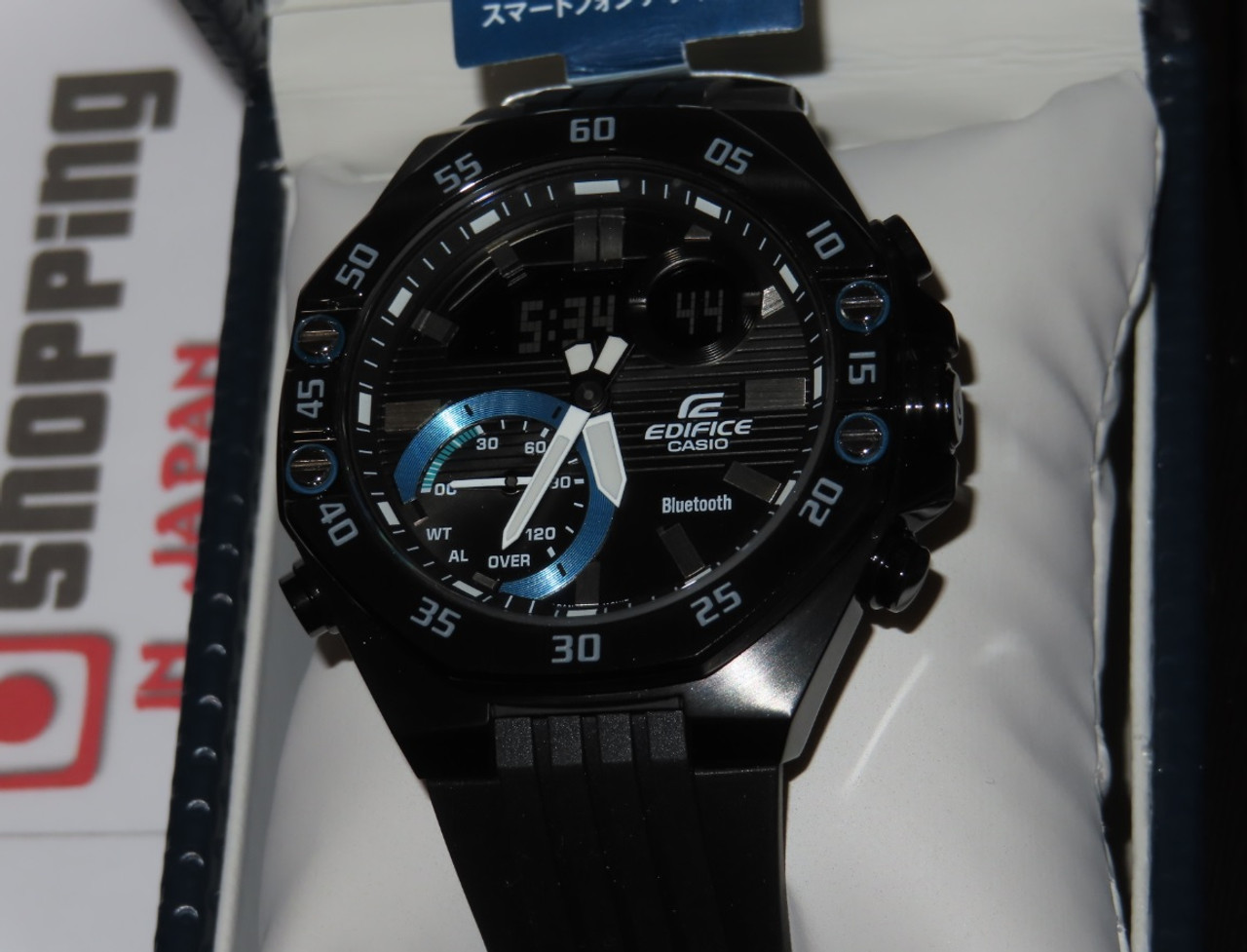 casio edifice bluetooth black