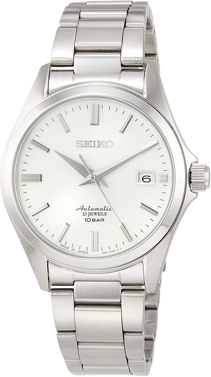 Seiko Classic Mechanical Automatic White Ivory Dial SZSB011 Watch