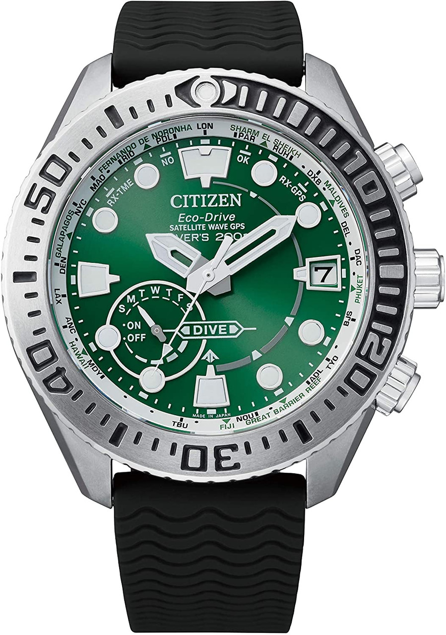 Citizen Promaster Satellite Wave Diver Duratect Green CC5001-00W