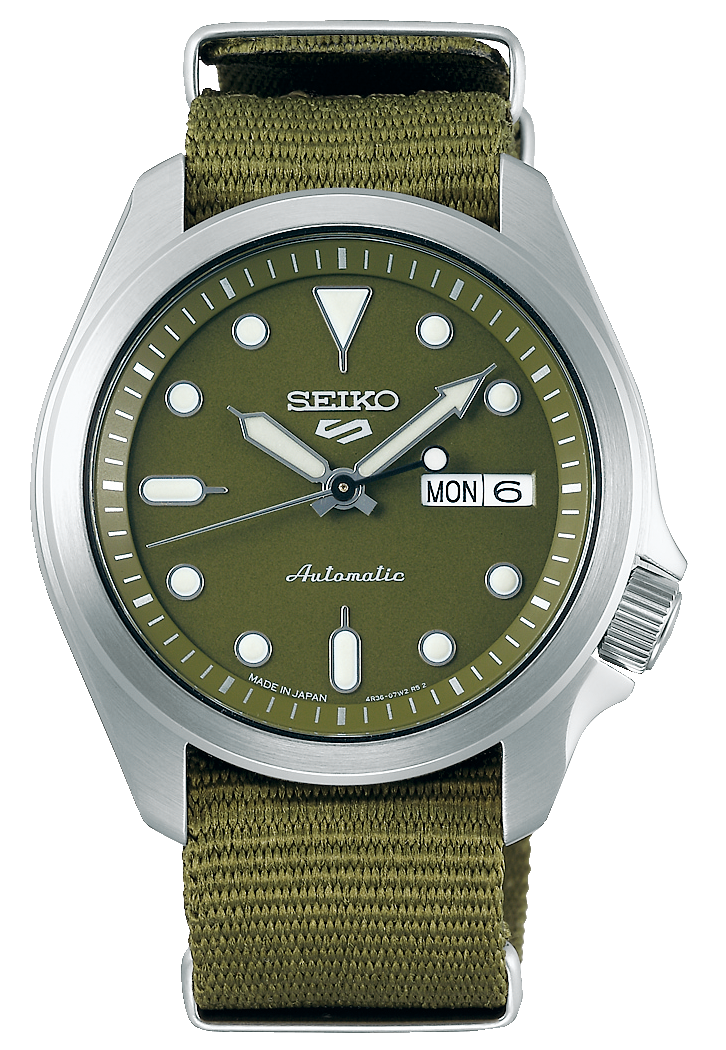 Seiko 5 Green Military SRPE65 | SBSA055 (JDM Edition with Kanji)