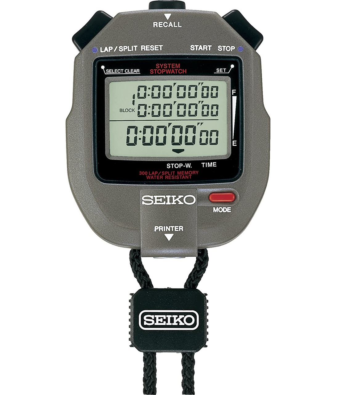 Seiko S143 Stopwatch Lap 300 Memory with Printer Port