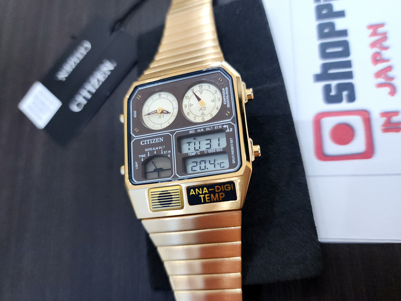 Citizen Ana-Digi Temp Reproduction Gold JG2103-72X